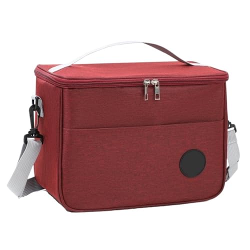 TRgqify-KM Isolierte Lunchtasche mit verstellbarem Schultergurt, auslaufsichere Tasche for Büro, Picknick, Reisen(Red) von TRgqify-KM