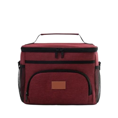 TRgqify-KM Isolierte Lunchtasche mit verstellbarem Schultergurt, auslaufsichere Tasche for Büro, Picknick, Reisen(Red) von TRgqify-KM
