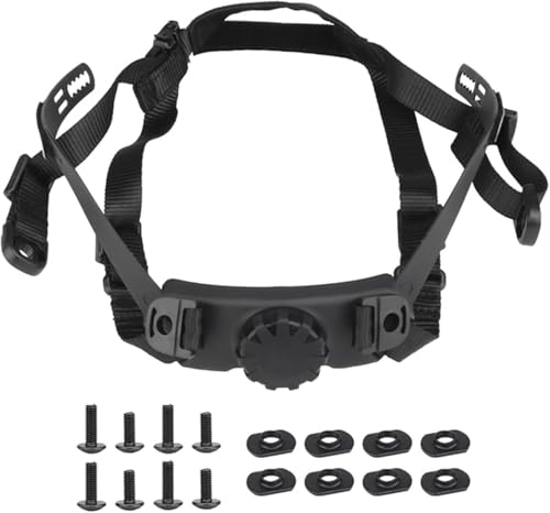 TS TAC-SKY for Fast Sf High Cut Helm Tactical Fast Helm Verstellbarer Riemen Airsoft Helm Aufhängung Kopfverriegelungsgurt(BK) von TS TAC-SKY