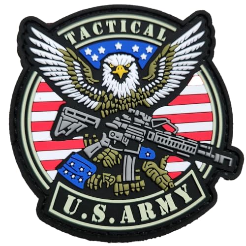 TS Tactical Store 3D-Klettverschluss-PVC-Aufnäher der US-Armee | Größe: 80X75mm | 3D-Klettverschluss-Patch für Militärrucksack | Schild, Flagge, Brosche, Outdoor, Wandern, Crossfit, Bushcraft, Surviva TS Tactical Store 3D-Klettverschluss-PVC-Aufnäher der US-Armee | Größe: 80X75mm | 3D-Klettverschluss-Patch für Militärrucksack | Schild, Flagge, Brosche, Outdoor, Wandern, Crossfit, Bushcraft, Surviva von TS Tactical Store