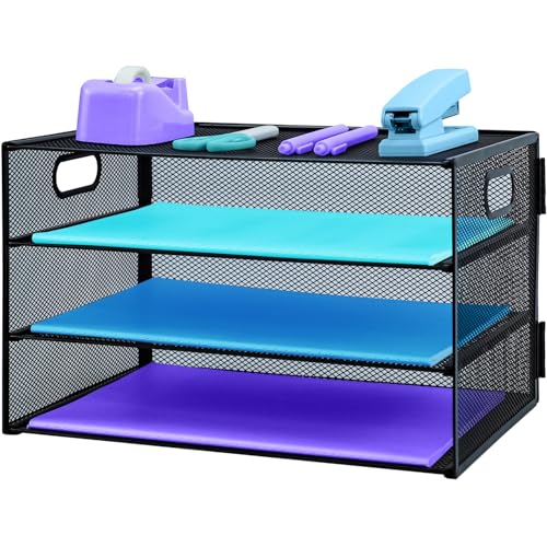 Schreibtisch-Organizer mit 3 Ebenen, ausziehbarer Netz-Aktenordner für Schreibtisch, Briefablage, Organizer, Netz-Schreibtisch-Organizer, Papieraufbewahrungsregal für A4-Dateien, Bürobedarf, Schwarz Schreibtisch-Organizer mit 3 Ebenen, ausziehbarer Netz-Aktenordner für Schreibtisch, Briefablage, Organizer, Netz-Schreibtisch-Organizer, Papieraufbewahrungsregal für A4-Dateien, Bürobedarf, Schwarz von TSDRBWO