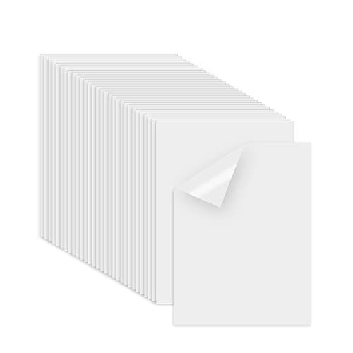 TSHAOUN 30 Blatt Vinyl-Aufkleber Sticker Papier zum Bedrucken A4,Bedruckbares Vinyl für Tintenstrahldrucker und bedruckbares stickerpapier, wasserfeste aufkleber, aufkleber papier (30 Blatt) von TSHAOUN