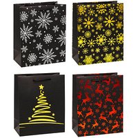 12 TSI Geschenktaschen PREMIUM Weihnachten Motiv sortiert 26,0 x 32,0 cm von TSI