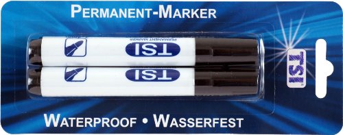 2 Permanentmarker / Strichstärke: 2-4mm / Farbe: schwarz von TSI