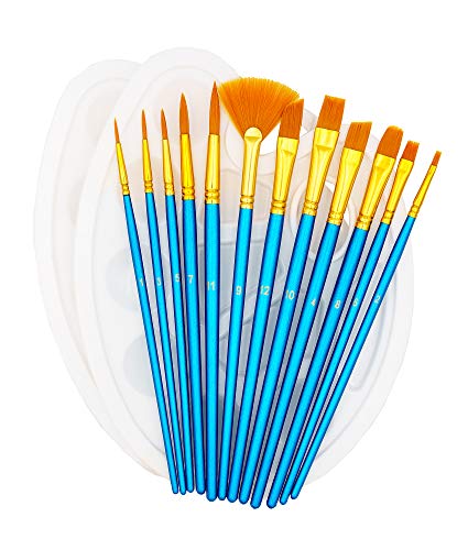 TSI 49052 Nylonpinsel-Set 12-teilig mit 2 Mischpaletten TSI 49052 Nylonpinsel-Set 12-teilig mit 2 Mischpaletten von TSI