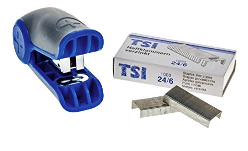 TSI 49098-7 MINI Heftgerät-Set trend plus, inklusive 1000 Heftklammern von TSI