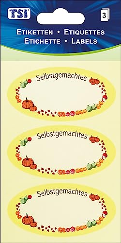 TSI Mehrzweck-Etiketten "Selbstgemachtes", Druck auf Papier, Inhalt: 3 Blatt á 3 Etiketten (= 9 Etiketten), Art. Nr. 55311 TSI Mehrzweck-Etiketten "Selbstgemachtes", Druck auf Papier, Inhalt: 3 Blatt á 3 Etiketten (= 9 Etiketten), Art. Nr. 55311 von TSI