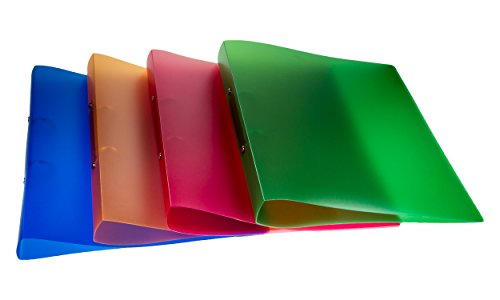 TSI 66950-A Ringbücher, 12er Packung 4-fach sortiert, DIN A4 von TSI
