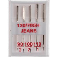 TSI Nähmaschinennadeln silber Jeans, 1 Pack von TSI
