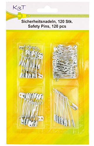 TSI 81013 Sicherheitsnadeln-Set, 120tlg., Silber, Verschiedene Größen TSI 81013 Sicherheitsnadeln-Set, 120tlg., Silber, Verschiedene Größen von TSI