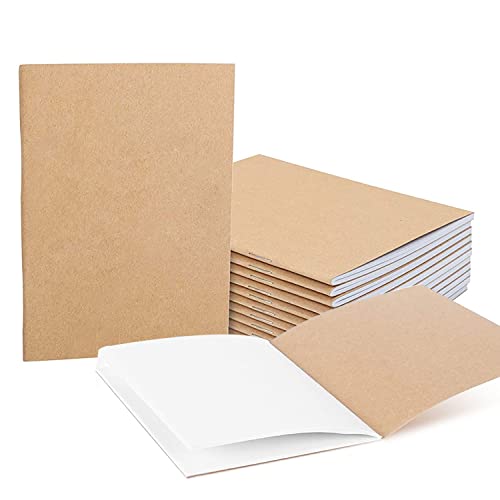 TSKDKIT Kraftpapier leeres Notizbuch, 12 STK A6 Skizzenblock Zeichenblock mit 48 Seiten/24 Blatt, Klein Notizblock kein Liniert Notizbücher für Memos, Malen und Graffiti, Gastgeschenke TSKDKIT Kraftpapier leeres Notizbuch, 12 STK A6 Skizzenblock Zeichenblock mit 48 Seiten/24 Blatt, Klein Notizblock kein Liniert Notizbücher für Memos, Malen und Graffiti, Gastgeschenke von TSKDKIT