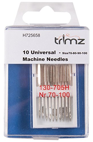 TSL 10 Universal Nähmaschinen Nadeln, Silber von Trimz