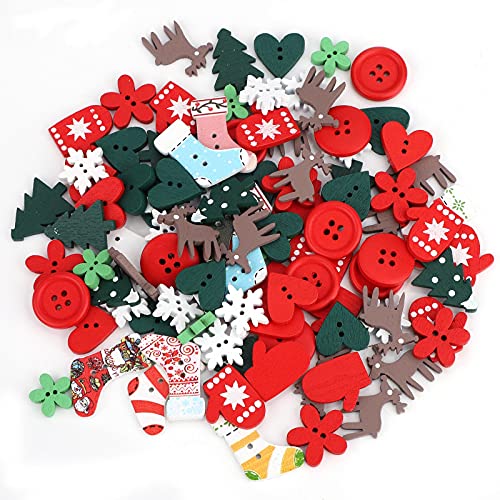 100 Stück Weihnachten Holzknöpfe Nähen Handwerk Knöpfe Mini Weihnachtssocken Schneeflocke Herz Weihnachtsbaum Gemischte Muster für DIY Scrapbooking Knöpfe Weihnachtsdekoration 100 Stück Weihnachten Holzknöpfe Nähen Handwerk Knöpfe Mini Weihnachtssocken Schneeflocke Herz Weihnachtsbaum Gemischte Muster für DIY Scrapbooking Knöpfe Weihnachtsdekoration von TSLBW