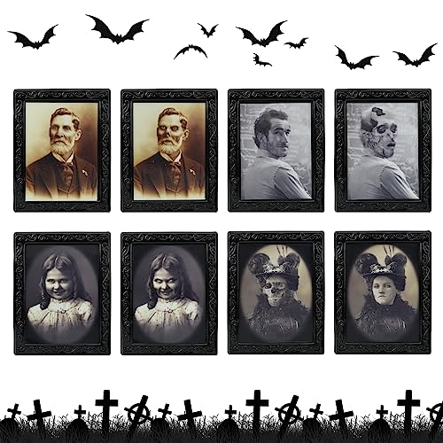 4 Stück Halloween Horror Porträt Dekorationen 3D-Wechselgesicht Bewegtes Bild Halloween-Dekorationen Gruseliger Bilderrahmen Spukhaus-Dekoration Wanddekoration Halloween-Party-Dekoration 28 * 22 cm 4 Stück Halloween Horror Porträt Dekorationen 3D-Wechselgesicht Bewegtes Bild Halloween-Dekorationen Gruseliger Bilderrahmen Spukhaus-Dekoration Wanddekoration Halloween-Party-Dekoration 28 * 22 cm von TSLBW