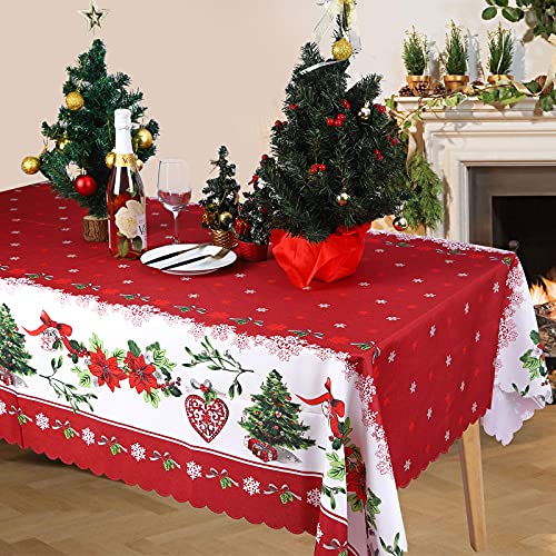 Weihnachtstischdecken Rechteckige Waschbare Tischdecke Schmutzabweisend für Weihnachten Neujahr Dekoration Weihnachtsfeier Wohnkultur zum Sitzen 6 bis 10 Weihnachtstischdecken Rechteckige Waschbare Tischdecke Schmutzabweisend für Weihnachten Neujahr Dekoration Weihnachtsfeier Wohnkultur zum Sitzen 6 bis 10 von TSLBW