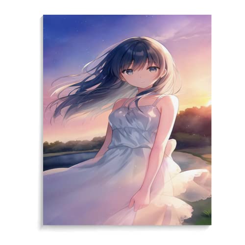 TSMMB Malen Nach Zahlen Erwachsene Japanische Landschaft Manga-Mädchen 40X50Cm,Ölfarben Malen Nach Zahlen Leinwand,Malen Nach Zahlen Erwachsene Acryl Mit Rahmen,D10 TSMMB Malen Nach Zahlen Erwachsene Japanische Landschaft Manga-Mädchen 40X50Cm,Ölfarben Malen Nach Zahlen Leinwand,Malen Nach Zahlen Erwachsene Acryl Mit Rahmen,D10 von TSMMB