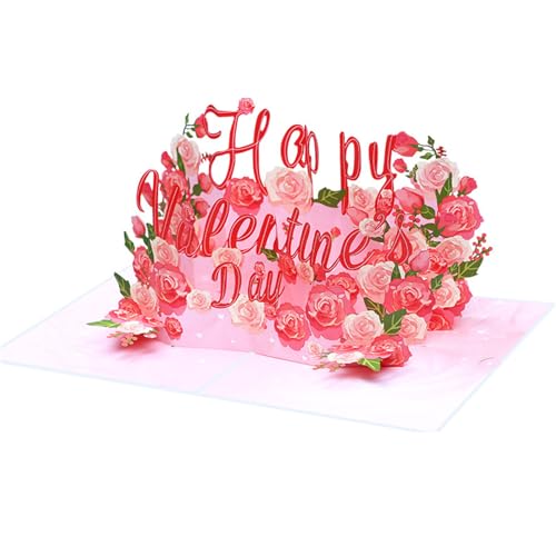 3D-Valentinstagskarte, 12,7 x 17,8 cm, 3D-Valentinstags-Grußkarte mit Umschlag für Ehemann, Ehefrau, Männer, Frauen, Familie, Freunde 3D-Valentinstagskarte, 12,7 x 17,8 cm, 3D-Valentinstags-Grußkarte mit Umschlag für Ehemann, Ehefrau, Männer, Frauen, Familie, Freunde von TSMORY
