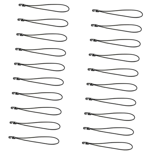 Elastische Hakenbänder, 10 cm, stabile Gummi-Spanner, Zubehör für Planennetz, Banner, Campingausrüstung, 20 Stück Elastische Hakenbänder, 10 cm, stabile Gummi-Spanner, Zubehör für Planennetz, Banner, Campingausrüstung, 20 Stück von TSMORY