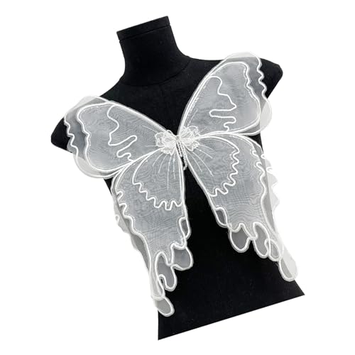 Elegante Große Schmetterlingsapplikationen Organza Patches Nähen Für Die Personalisierung Von Modekleidung Kostümzubehör Nähen von TSMORY