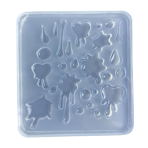 Epoxidharz-Gussform, Wassertropfen-Silikonform, Anhänger, Schmuck, Schlüsselanhänger, Dekoration, Basteln von TSMORY