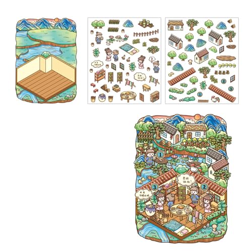 Fairies Tale Serie Landschaft Aufkleber Dekorative Aufkleber Scrapbook Aufkleber 3D Szene Aufkleber für Handwerk Journal Dekoration Fairies Tale Serie Landschaft Aufkleber Dekorative Aufkleber Scrapbook Aufkleber 3D Szene Aufkleber für Handwerk Journal Dekoration von TSMORY