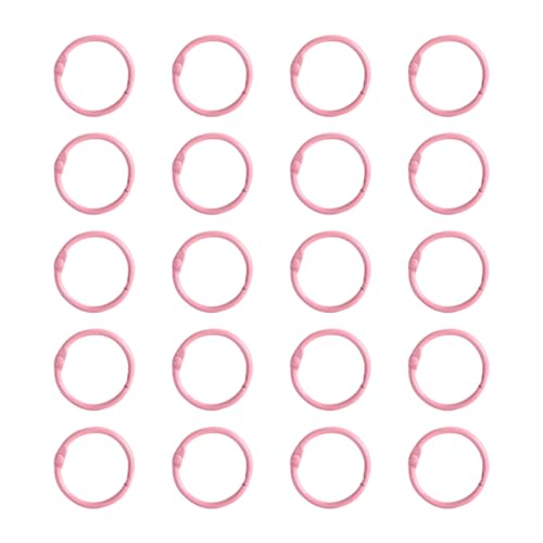 Karteiringe, Buchbinderinge, 25 mm, für Karteikarten, Sammelalben und Büro, 20 Stück Karteiringe, Buchbinderinge, 25 mm, für Karteikarten, Sammelalben und Büro, 20 Stück von TSMORY