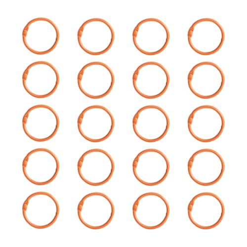 Karteiringe, Buchbinderinge, 25 mm, für Karteikarten, Sammelalben und Büro, 20 Stück Karteiringe, Buchbinderinge, 25 mm, für Karteikarten, Sammelalben und Büro, 20 Stück von TSMORY