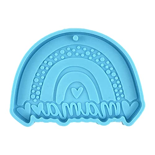 Regenbogen-Mam-Schlüsselanhänger, Epoxidharz, für Schmuck, Halskette, Gießform, hängende Anhänger, Silikon Regenbogen-Mam-Schlüsselanhänger, Epoxidharz, für Schmuck, Halskette, Gießform, hängende Anhänger, Silikon von TSMORY