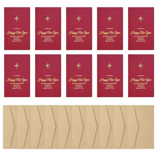 TSMORY 10pcs 2025 Jahr Der Schlangengrußkarte Mit Umschlag 3d Spring Festival Holiday Grußkarte Für Männer Frauen Freund TSMORY 10pcs 2025 Jahr Der Schlangengrußkarte Mit Umschlag 3d Spring Festival Holiday Grußkarte Für Männer Frauen Freund von TSMORY