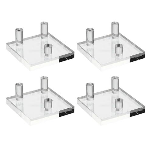 TSMORY 4 Stück transparente Acryl-Ständer für kleine Sammlerstücke und Geoden Mineralachat-Halter für Zuhause oder Büro TSMORY 4 Stück transparente Acryl-Ständer für kleine Sammlerstücke und Geoden Mineralachat-Halter für Zuhause oder Büro von TSMORY