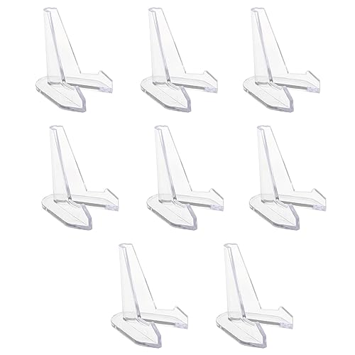 TSMORY 8 x transparente Staffelei-Ständer, Münzständer, Staffelei, Präsentationsständer TSMORY 8 x transparente Staffelei-Ständer, Münzständer, Staffelei, Präsentationsständer von TSMORY
