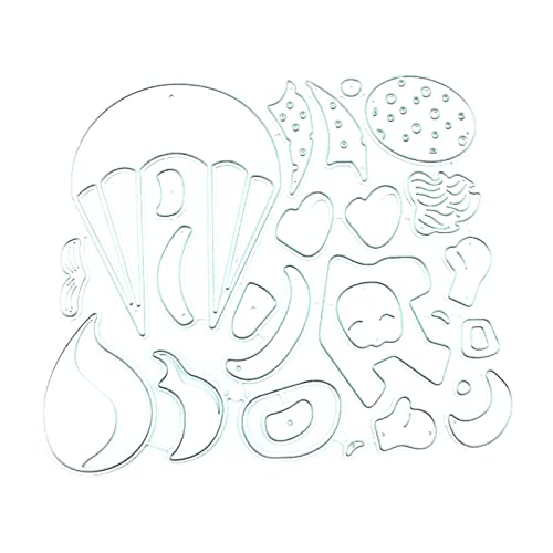 TSMORY Kombinations-Metall-Stanzformen, Stempel, Vorlage für Prägung, Scrapbooking von TSMORY