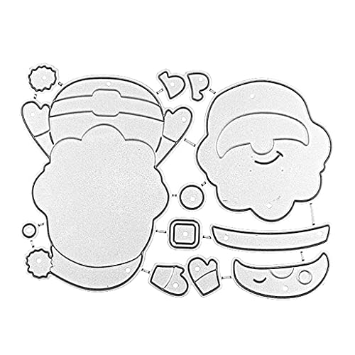 TSMORY Metall-Stanzschablone für Scrapbooking, Album, Weihnachtsmann TSMORY Metall-Stanzschablone für Scrapbooking, Album, Weihnachtsmann von TSMORY