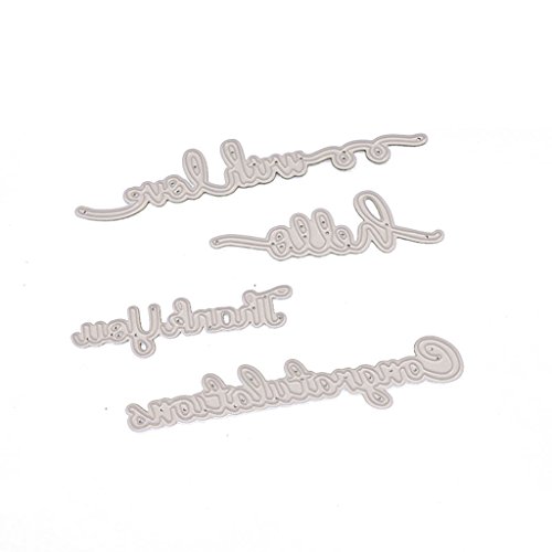 TSMORY Metall-Stanzschablonen mit Aufschrift "Thank You", Prägeschablonen, Formen für Scrapbooking, Karten, Fotodekoration TSMORY Metall-Stanzschablonen mit Aufschrift "Thank You", Prägeschablonen, Formen für Scrapbooking, Karten, Fotodekoration von TSMORY