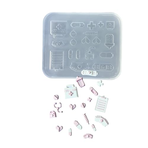TSMORY Robuste Mehrzweck-Silikonform zum Basteln, einzigartige Pixel, wasserdicht und tragbar, Heimdekoration, leicht zu entnehmen von TSMORY