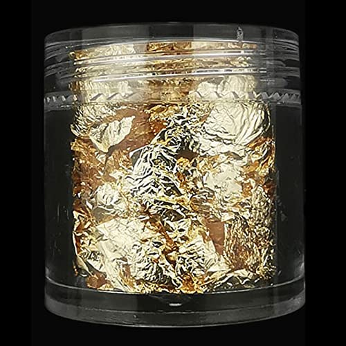 TSMORY Silberfarbene Goldfolien-Chips, Folienflocken, Pailletten, Glitzer, Dekoration TSMORY Silberfarbene Goldfolien-Chips, Folienflocken, Pailletten, Glitzer, Dekoration von TSMORY