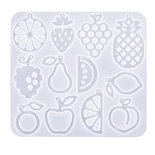 TSMORY Silikonformen für Obst und Ohrringe, Harz, Schmuck, Anhänger, Bastelformen, Gemüse, Schmuckherstellung von TSMORY