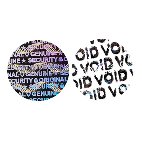 TSPC SECSEAL 500pcs Sicherheits-Siegel mit silbernem Hologramm und VOID-Funktion – Seriennummern & Fälschungsschutz​ (Dia.0.5 Inch Round) von TSPC SECSEAL