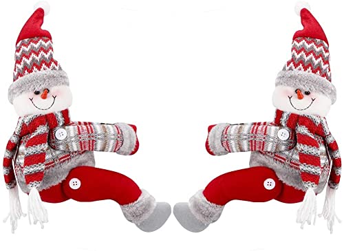 TSQZE 2 Stück Weihnachtsvorhangschnalle 3D Weihnachtsmann Schneemann Elch Vorhang Raffhalter Schnalle Heimvorhang Clips Weihnachtsverzierung Für Frohe Weihnachtsfensterdekoration Drinnen (Schneemann) von TSQZE