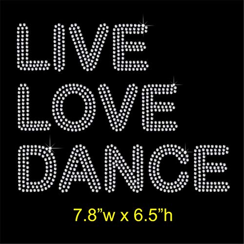TShirt Showroom Bügelbild, Motiv: Live Love Dance, mit Strasssteinen TShirt Showroom Bügelbild, Motiv: Live Love Dance, mit Strasssteinen von TShirt Showroom