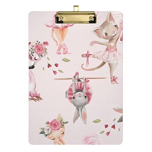Klemmbretter, Ballett, Hase, Katze, Flamingo, Briefgröße, Kunststoff-Klemmbrett für Studenten, Lehrer, Kinder, Frauen und Männer, Acryl-Klemmbrett 22,9 x 31,8 cm, mit niedrigem Profil, Metallclip für Klemmbretter, Ballett, Hase, Katze, Flamingo, Briefgröße, Kunststoff-Klemmbrett für Studenten, Lehrer, Kinder, Frauen und Männer, Acryl-Klemmbrett 22,9 x 31,8 cm, mit niedrigem Profil, Metallclip für von TSklpoqA