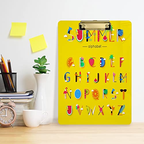 Lustige Alphabet-Buchstaben-Klemmbretter, Kunststoff, ABC, pädagogisches Lernen, Acryl-Klemmbrett, hängend, flaches Profil, dekoratives A4-Klemmbrett in Briefgröße, für Krankenschwestern, Kinder, Lustige Alphabet-Buchstaben-Klemmbretter, Kunststoff, ABC, pädagogisches Lernen, Acryl-Klemmbrett, hängend, flaches Profil, dekoratives A4-Klemmbrett in Briefgröße, für Krankenschwestern, Kinder, von TSklpoqA