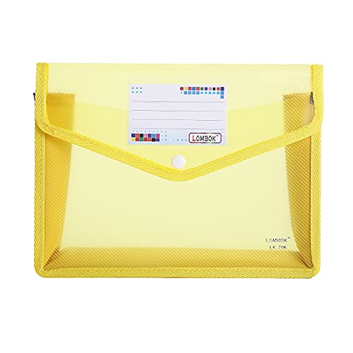 Dokumentenmappe A4,Fächermappe Sortiermappe Datei Ordner Akten Organizer,Optimiert zum Tragen, nicht für Desktop-Stehen geeignet, A4 Ordnungsmappe für Büro, Schule, Hause 33x25x7cm (Gelb) von TT-