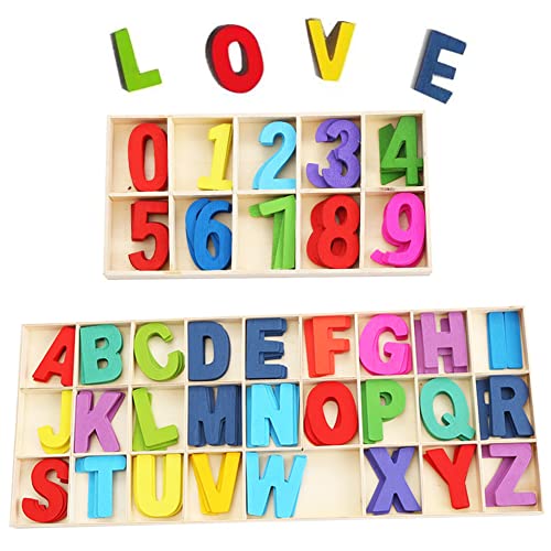 180 Stück Kinder Holz Zahlen Alphabet Nummer, Holz Buchstaben, Alphabet Und Nummer Buchstaben aus Holz, Bunte Holzbuchstaben Zahlen, mit Ablagefach, für Heimwerker, Partydekoration 180 Stück Kinder Holz Zahlen Alphabet Nummer, Holz Buchstaben, Alphabet Und Nummer Buchstaben aus Holz, Bunte Holzbuchstaben Zahlen, mit Ablagefach, für Heimwerker, Partydekoration von TTBDDM