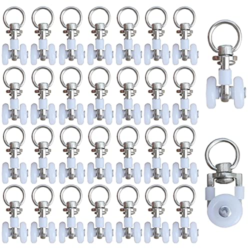 30 Stück Schienenrollen Metall, Gardinenschiene Rollen, Vorhangschienen Gleiten, Vorhang Track Roller, Breite inneren Hohlraums der Rutsche muss größer 30 mm sein, zum Aufhängen Vorhängen 30 Stück Schienenrollen Metall, Gardinenschiene Rollen, Vorhangschienen Gleiten, Vorhang Track Roller, Breite inneren Hohlraums der Rutsche muss größer 30 mm sein, zum Aufhängen Vorhängen von TTBDDM
