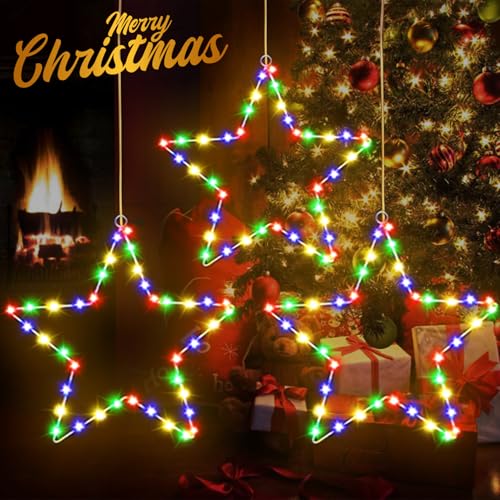LED Weihnachtsstern Beleuchtung, 3 Stück Leuchtstern Weihnachten Led Stern Weihnachtsdeko Fenster mit 150 Mehrfarbig Leds, 8 Modi Timer Wasserdicht Fensterdeko Stern Außen für Party Weihnachtsdeko LED Weihnachtsstern Beleuchtung, 3 Stück Leuchtstern Weihnachten Led Stern Weihnachtsdeko Fenster mit 150 Mehrfarbig Leds, 8 Modi Timer Wasserdicht Fensterdeko Stern Außen für Party Weihnachtsdeko von TTCOTOKE