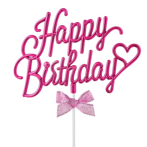 Happy Birthday Tortendeko, Happy Birthday Topper, Happy Birthday Kuchen Deko, Cake Topper Geburtstag, Kuchendeko Geburtstag für Geburtstagsfeier für Kinder und Erwachsene von TTDCQQID