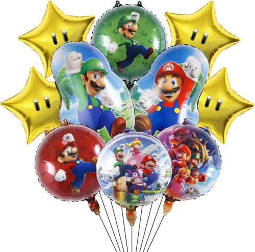 Luftballons Geburtstag, 10 Stück Folienballons Geburtstag Deko Luftballons Set, Folienballon Kinder, Luftballons Helium Ballons Geburtstag für Junge Mädchen Kindergeburtstag Party Dekoration Luftballons Geburtstag, 10 Stück Folienballons Geburtstag Deko Luftballons Set, Folienballon Kinder, Luftballons Helium Ballons Geburtstag für Junge Mädchen Kindergeburtstag Party Dekoration von TTDCQQID