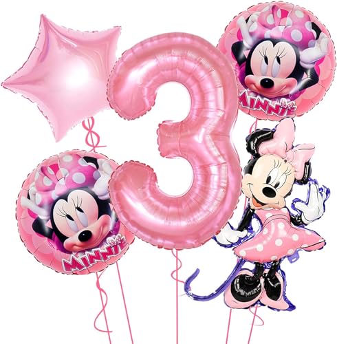 Luftballons Geburtstag 3 Jahre, Luftballons 3. Geburtstag Mädchen, Luftballons Geburtstag Mädchen, Folienballon 3 Rosa Kindergeburtstag Luftballons für Kinder Geburtstag Party Dekoration von TTDCQQID
