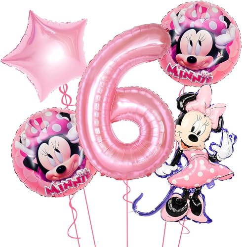 Luftballons Geburtstag 6 Jahre, Luftballons 6. Geburtstag Mädchen, Folienballon 6 Rosa für Mädchen Kinder Party Dekoration Luftballons Geburtstag 6 Jahre, Luftballons 6. Geburtstag Mädchen, Folienballon 6 Rosa für Mädchen Kinder Party Dekoration von TTDCQQID
